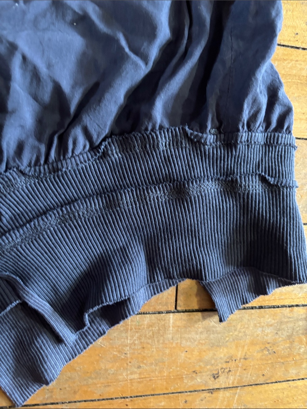 Womens Navy Racerback Tank Dress with Button Detail - Picture 6 of 11
